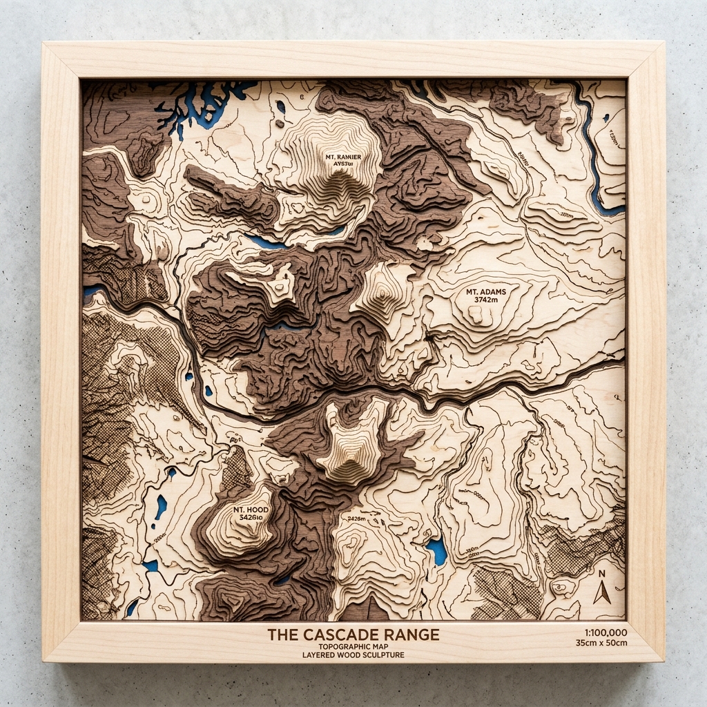 Laser Cut Map